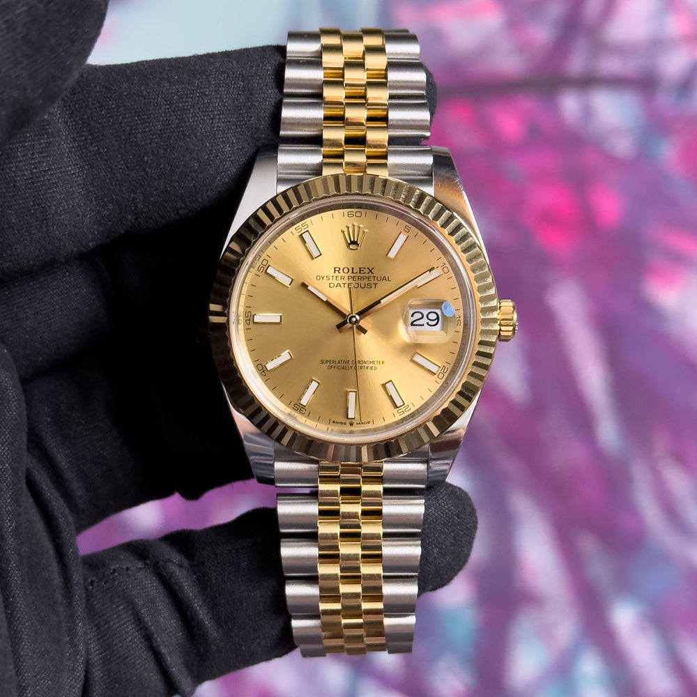 DATEJUST 41MM JUBILEE CHAMPAGNE DIAL 04/2022 ref.126333