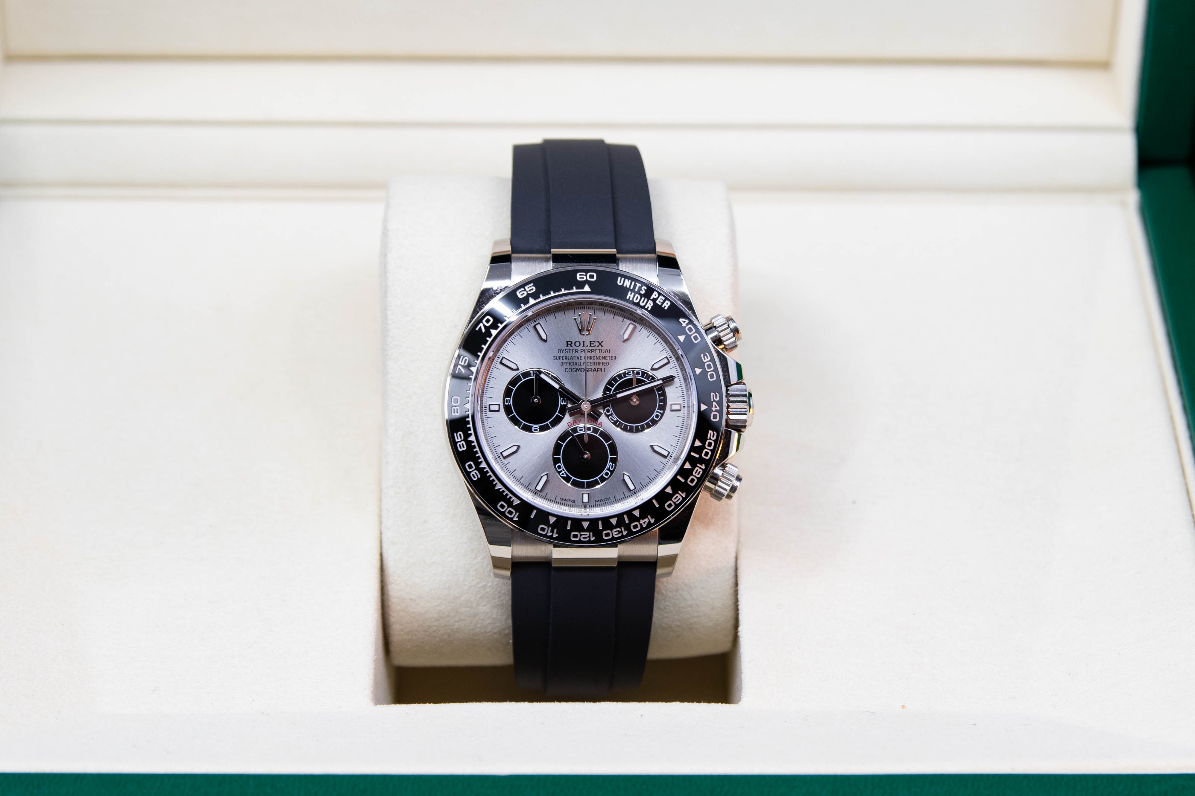 Daytona Oysterflex "Ghost" 40mm Or blanc réf.126519LN Full Set 08/2025