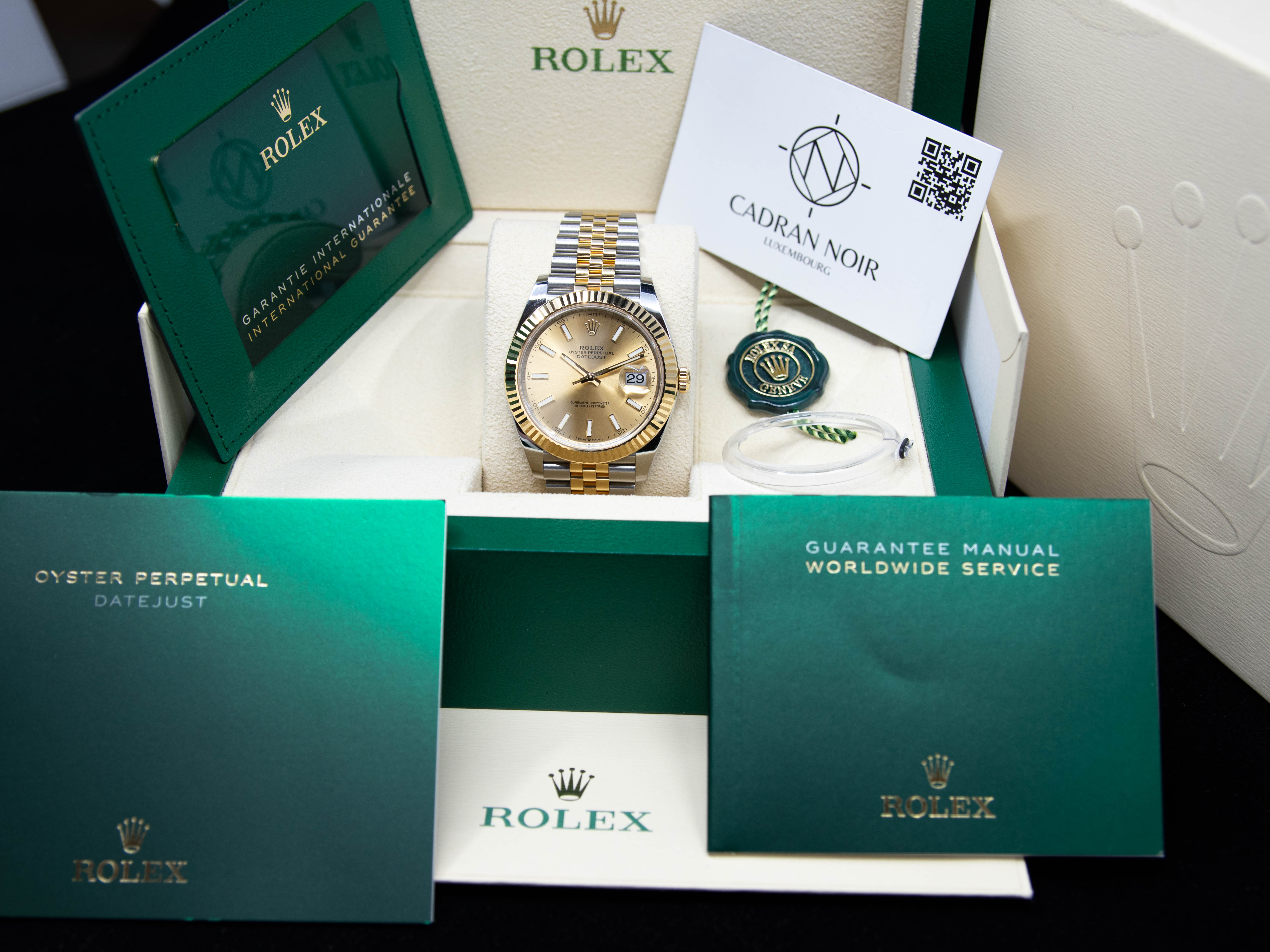 DATEJUST 41MM JUBILEE CHAMPAGNE DIAL 04/2022 ref.126333