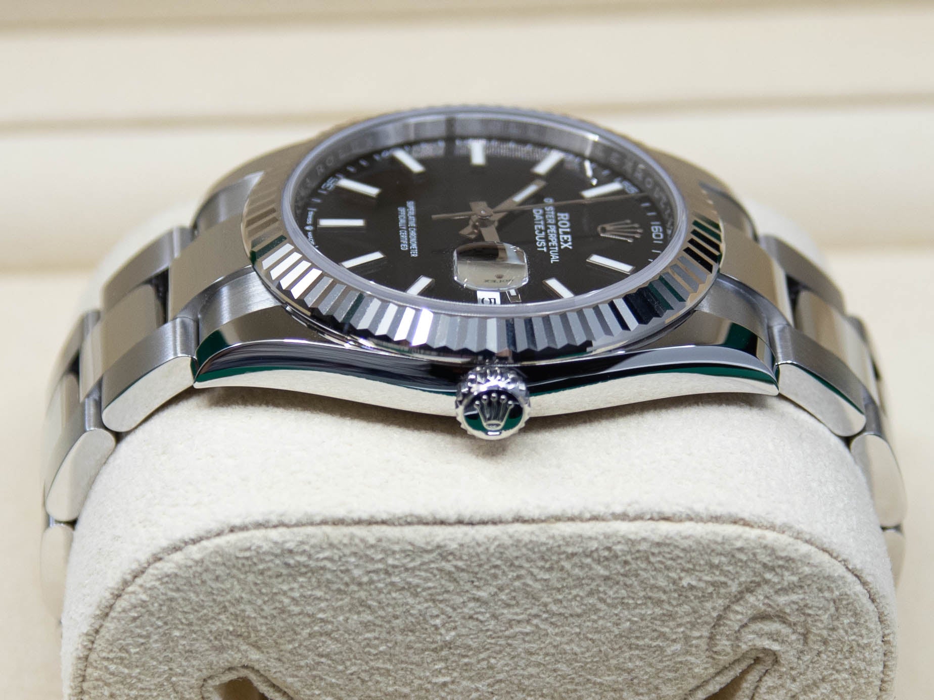 DATEJUST 41MM OYSTER BLACK DIAL 08/2024 ref.126334