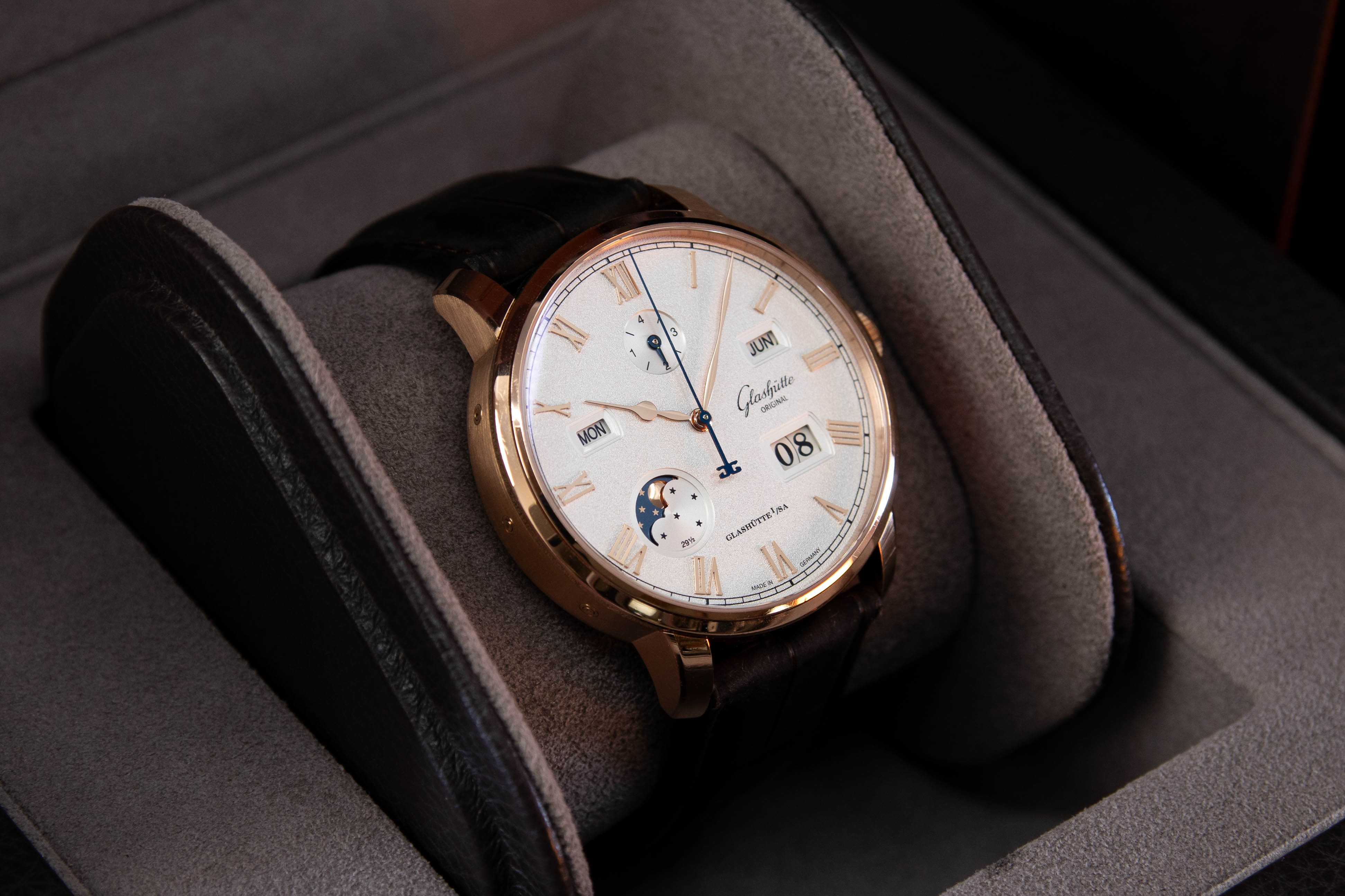 Original Senator Excellence Or Rose Calendrier Perpétuel 04/2024