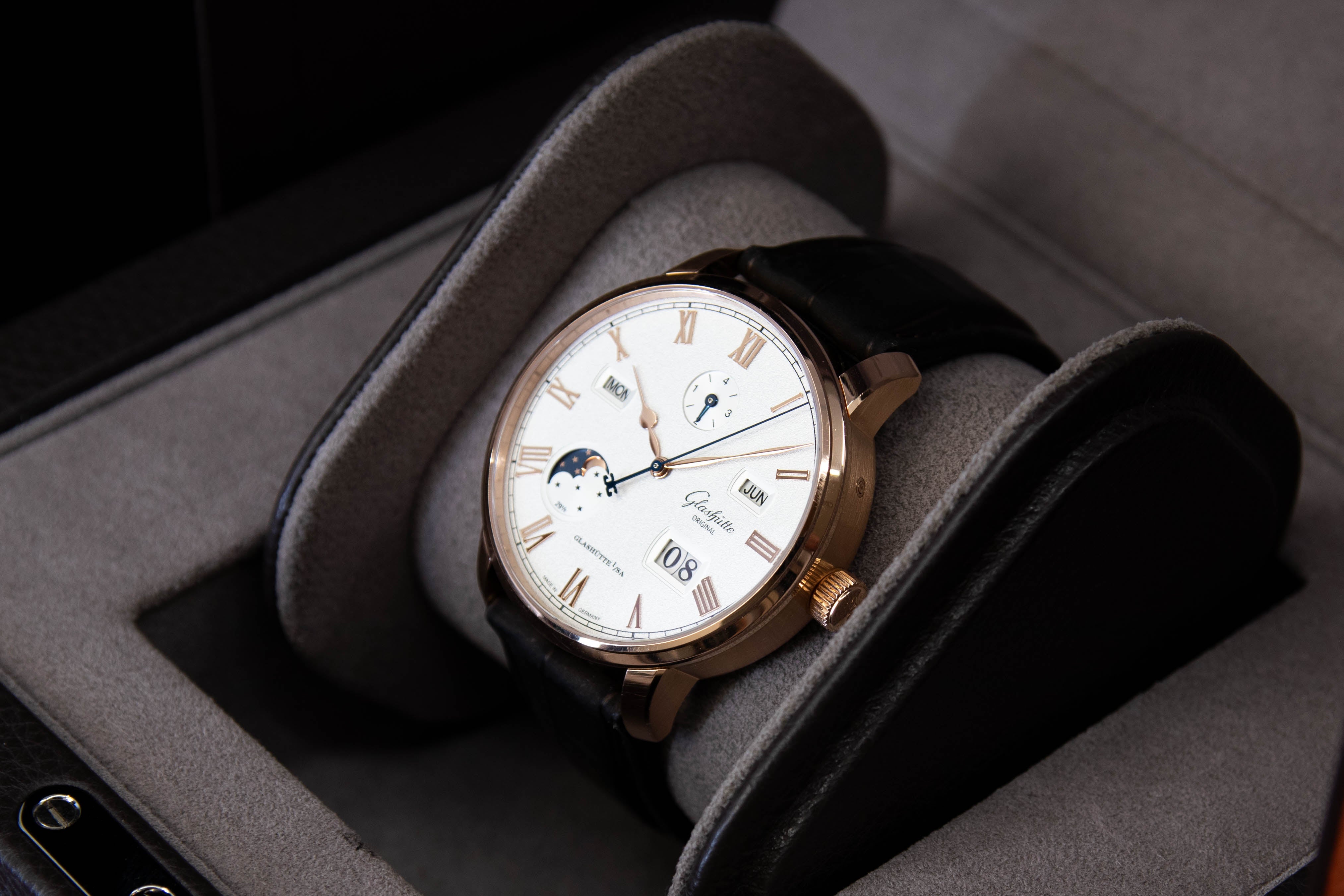 Original Senator Excellence Or Rose Calendrier Perpétuel 04/2024