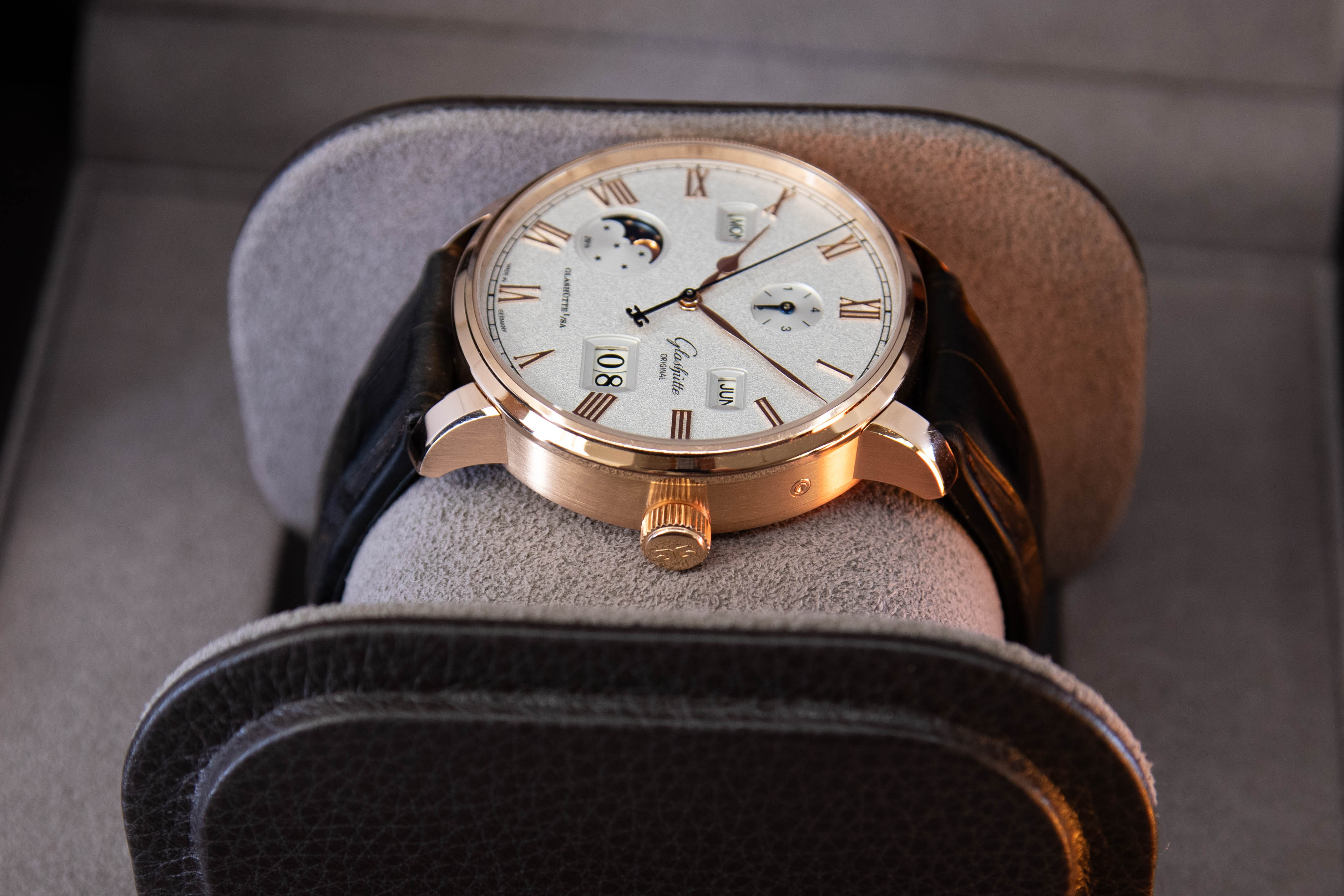 Original Senator Excellence Or Rose Calendrier Perpétuel 04/2024
