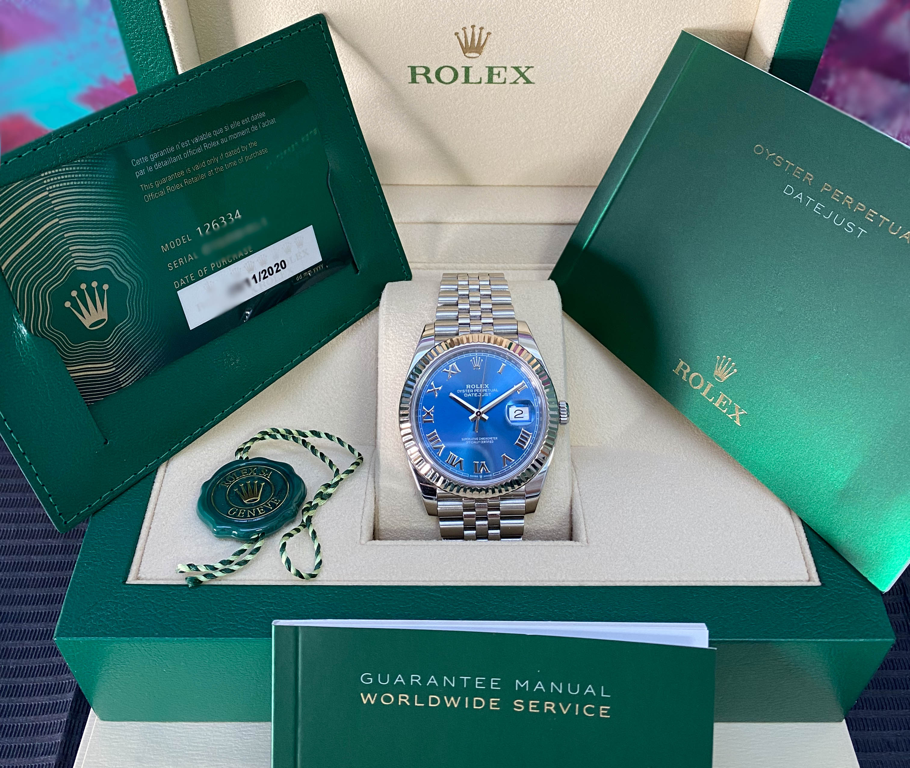 Datejust 41 Acier inoxydable 2020 ref.126334