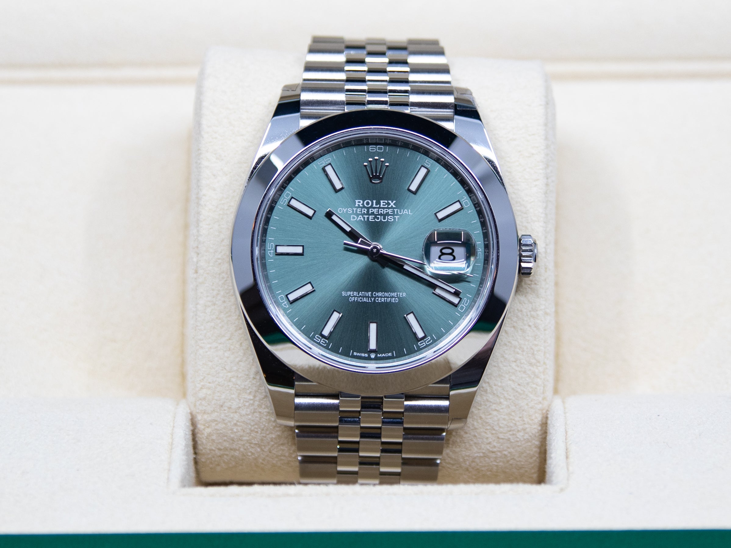 Datejust 41mm Jubilee cadran menthe 12/2022 ref.126300