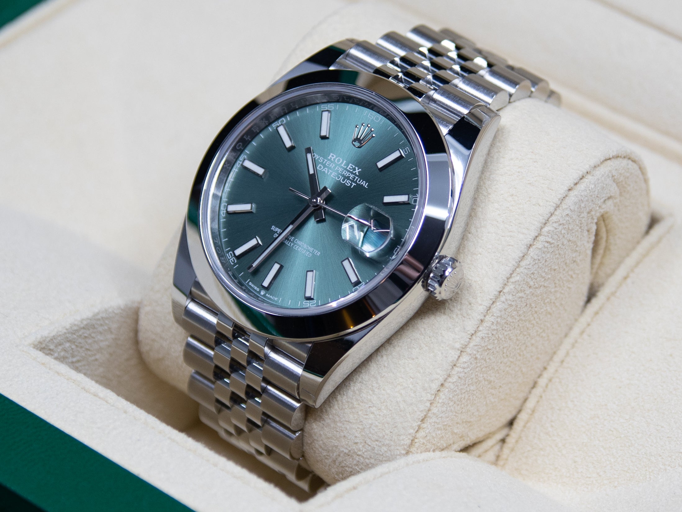 Datejust 41mm Jubilee cadran menthe 12/2022 ref.126300