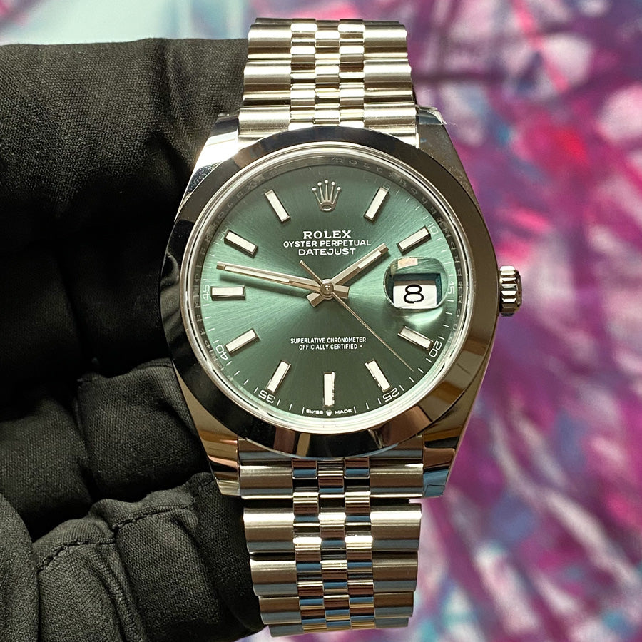 Datejust 41mm Jubilee Mint Dial 12/2022 ref.126300