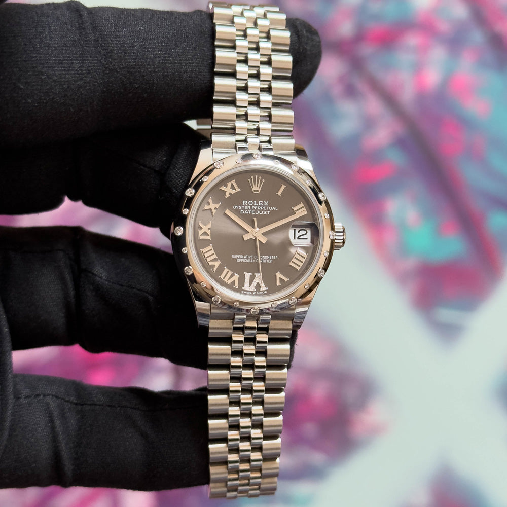 DATEJUST 31MM ROMAN STAINLESS STEEL 07/2023 ref.278344RBR