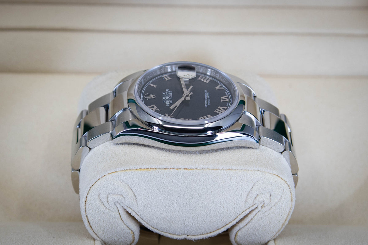 Rolex Datejust 36 Blue Roman Dial 02/2020 ref. 116200