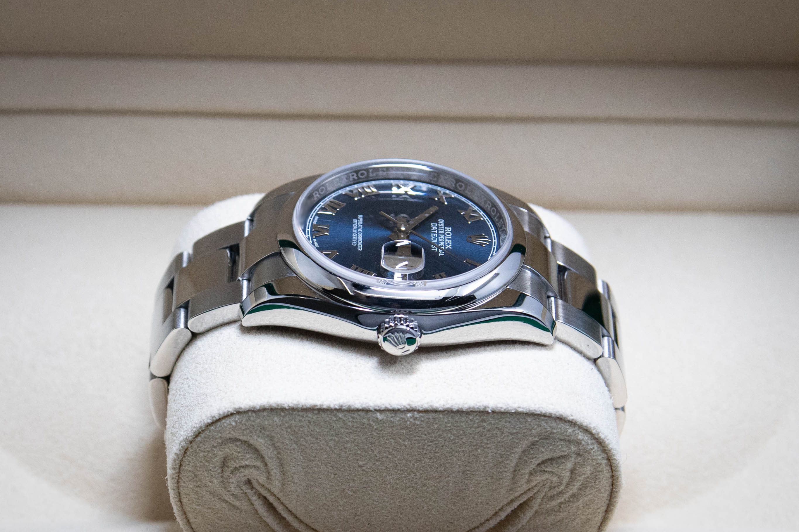 Rolex Datejust 36 Blue Roman Dial 02/2020 ref. 116200