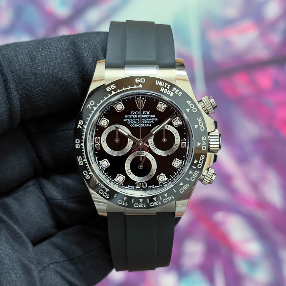 Rolex Daytona Oysterflex Or Blanc 08/2022 ref.116519LN