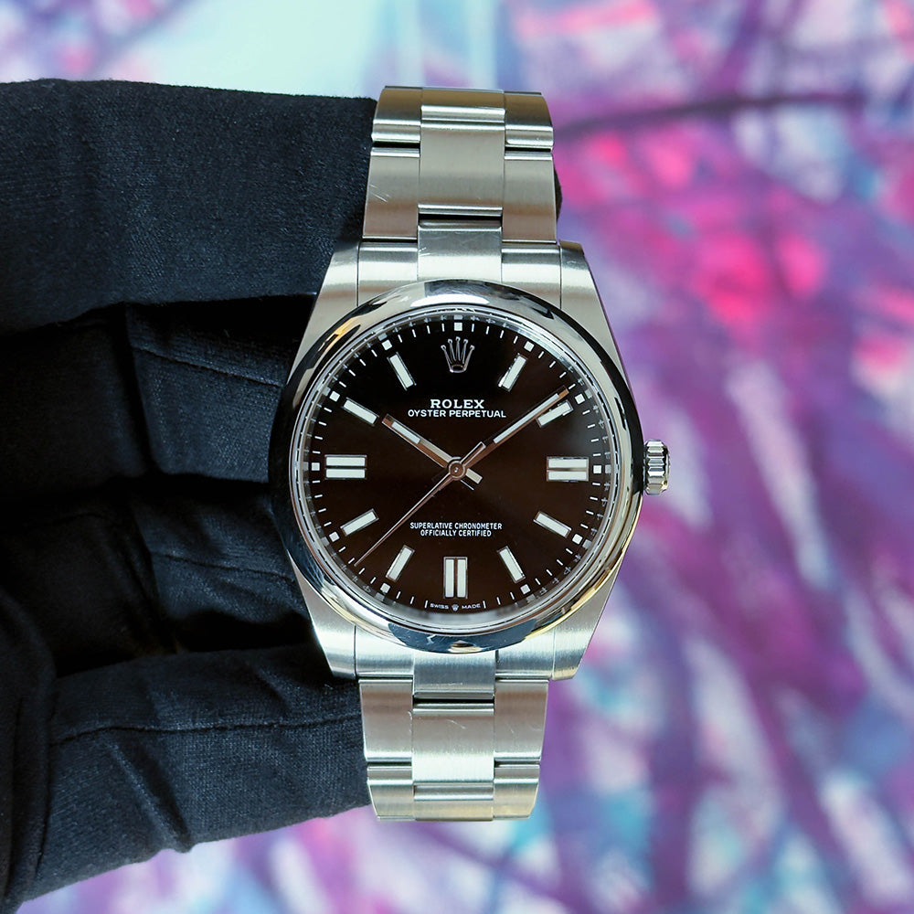 Rolex Oyster Perpetual 41 Black Dial 10/2021 ref. 124300