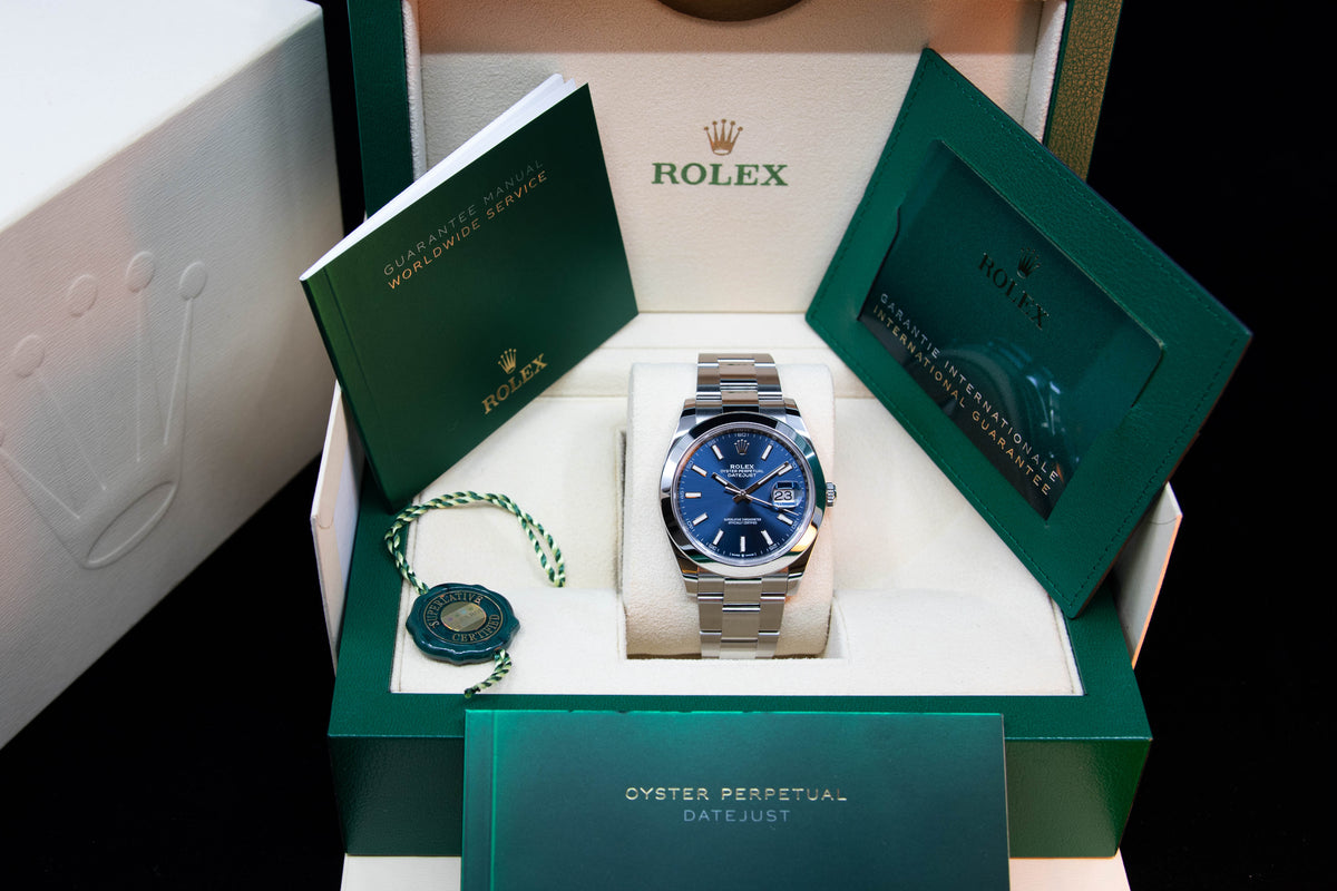 Datejust 41 blue Dial 05/2022 ref.126300