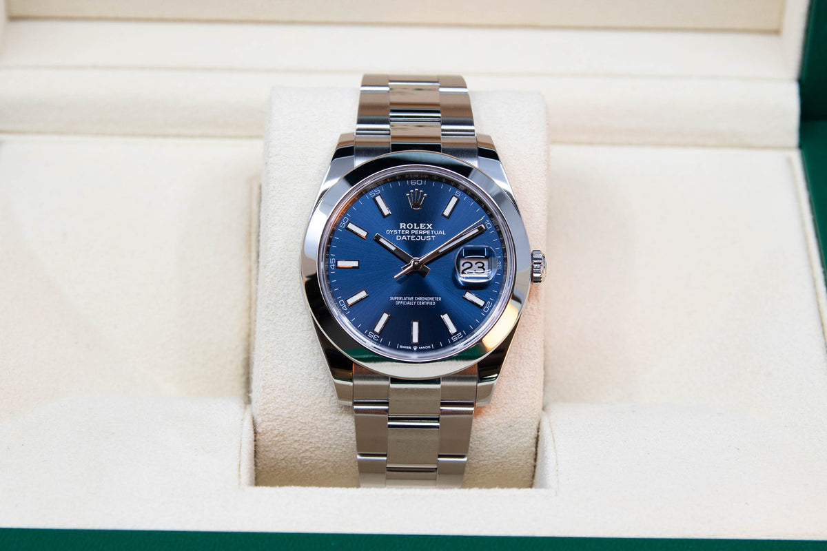 Datejust 41 blue Dial 05/2022 ref.126300