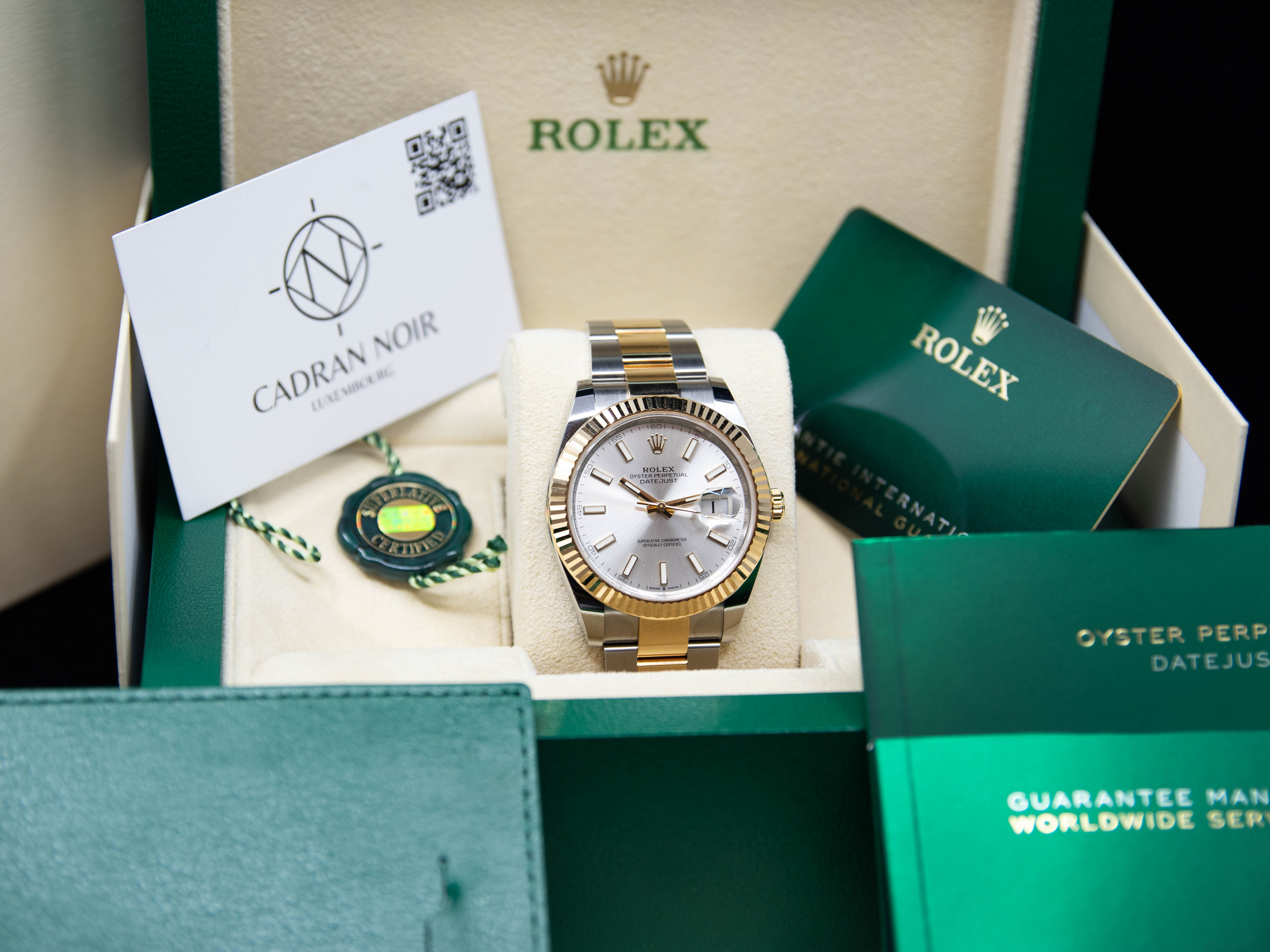 DATEJUST 41MM OYSTER CADRAN ARGENTÉ 11/2024 réf.126333