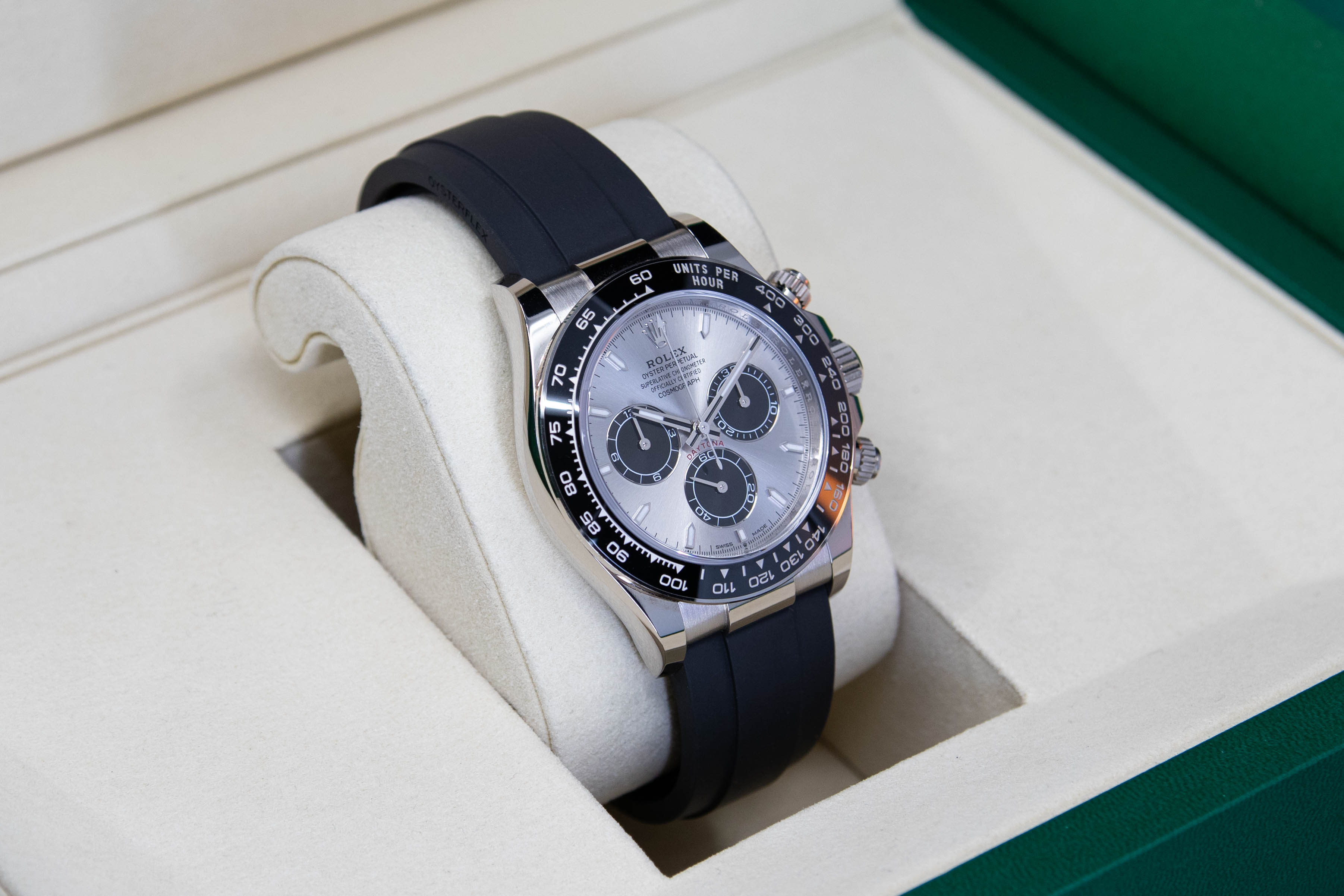 Daytona Oysterflex "Ghost" 40mm Or blanc réf.126519LN Full Set 08/2025
