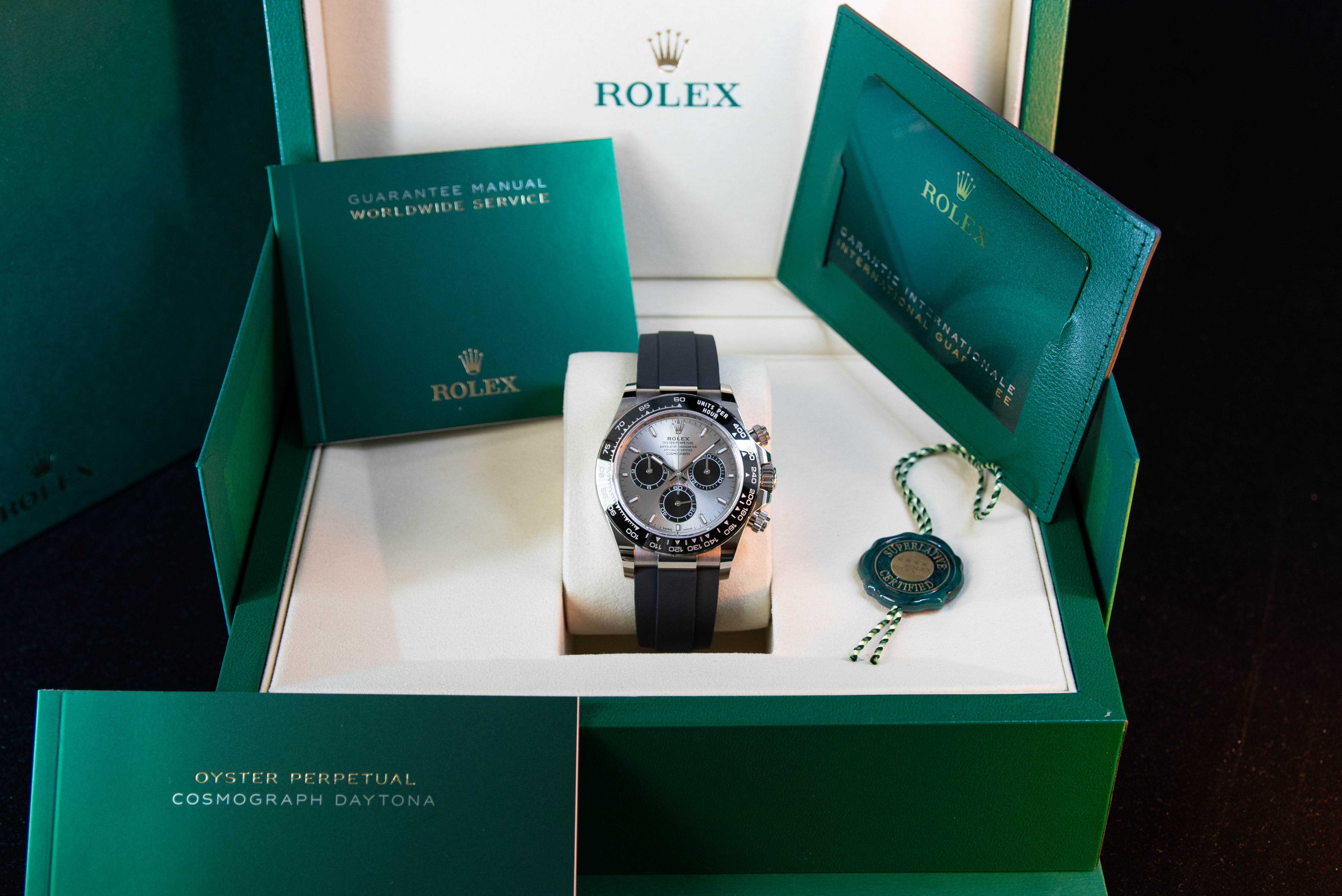 Daytona Oysterflex "Ghost" 40mm Or blanc réf.126519LN Full Set 08/2025