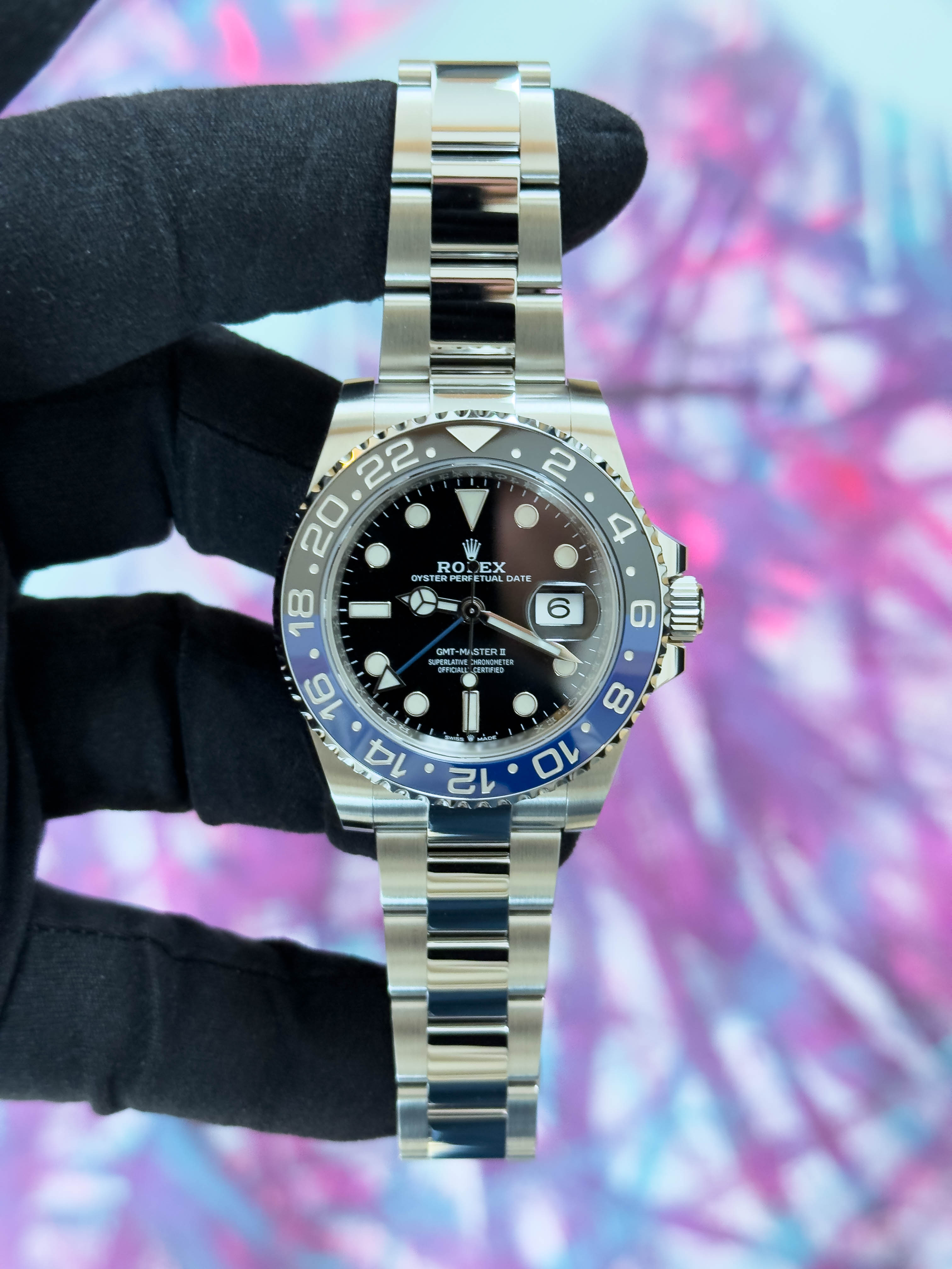 GMT Master II "Batman" 40mm Stainless Steel 12/2021 ref.126710BLNR
