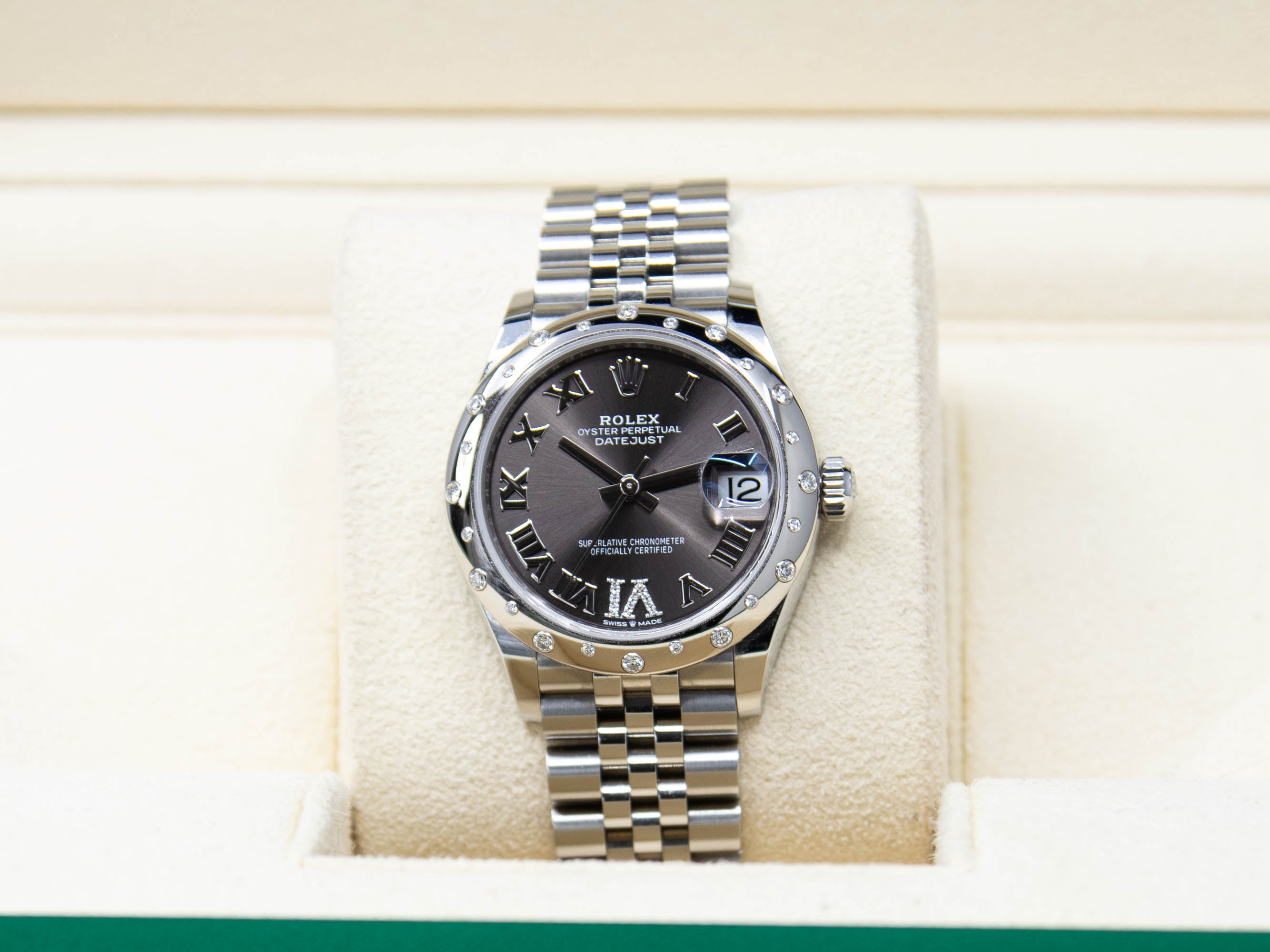 DATEJUST 31MM ROMAN STAINLESS STEEL 07/2023 ref.278344RBR