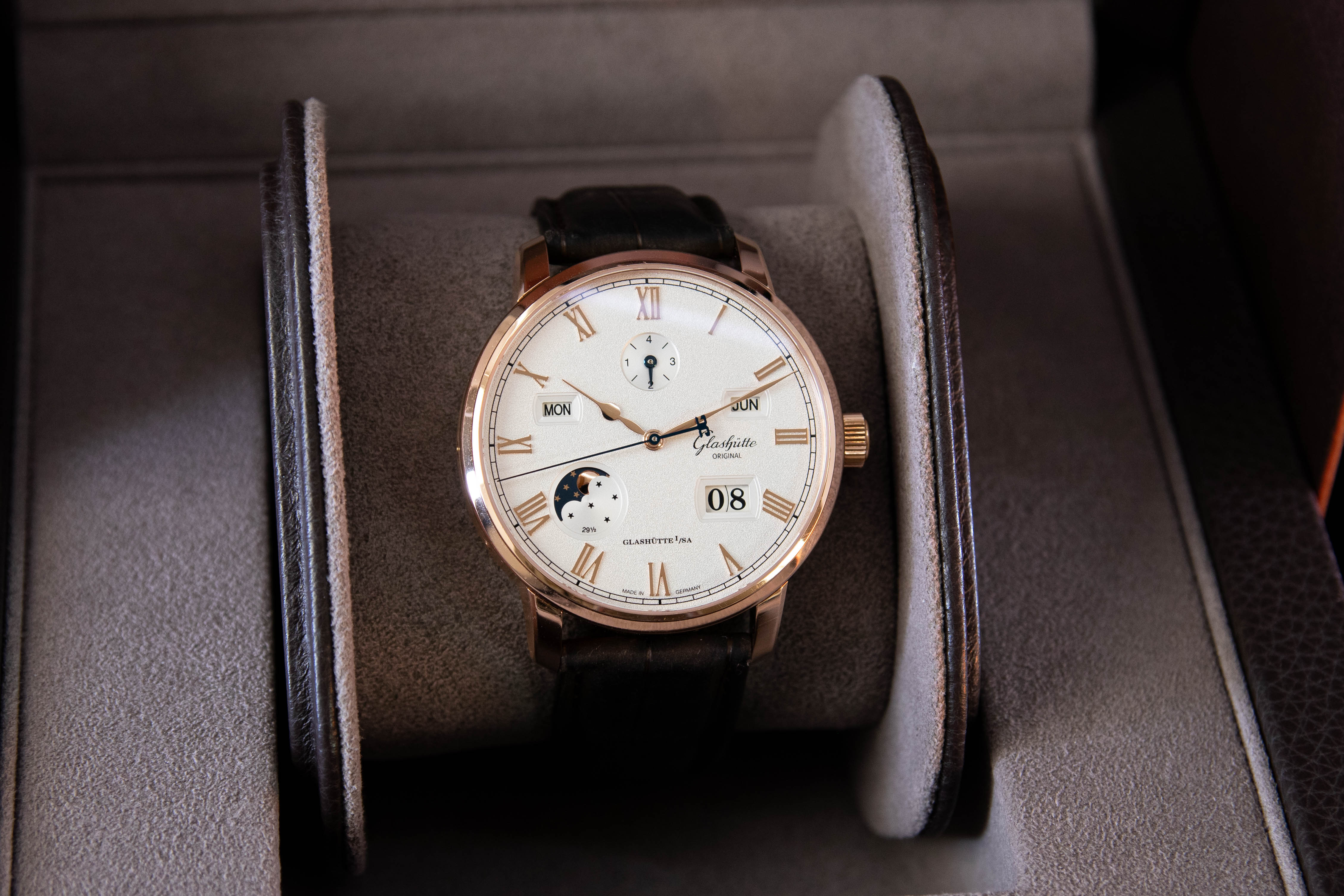 Original Senator Excellence Or Rose Calendrier Perpétuel 04/2024
