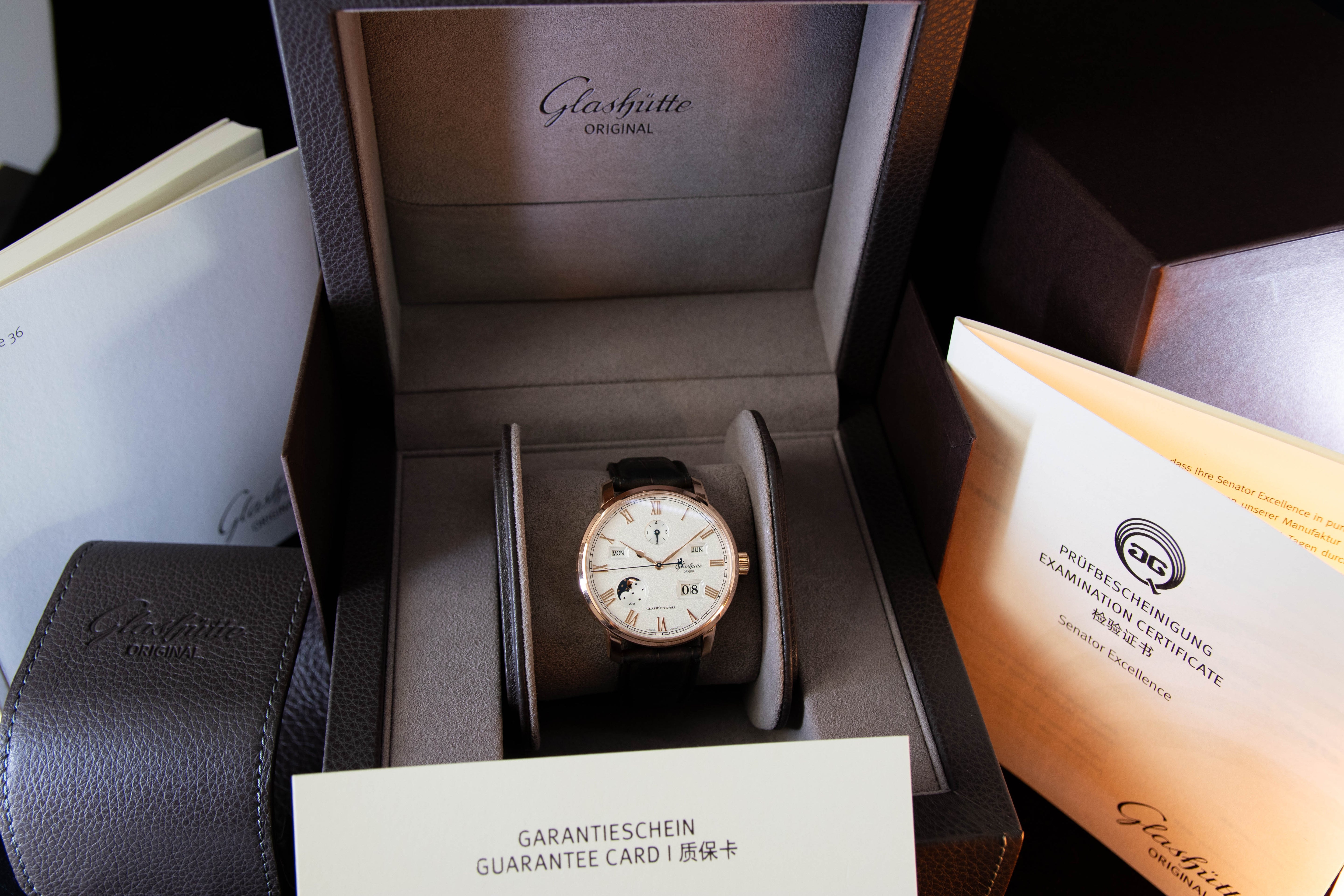 Original Senator Excellence Or Rose Calendrier Perpétuel 04/2024